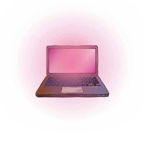 Laptop encendida